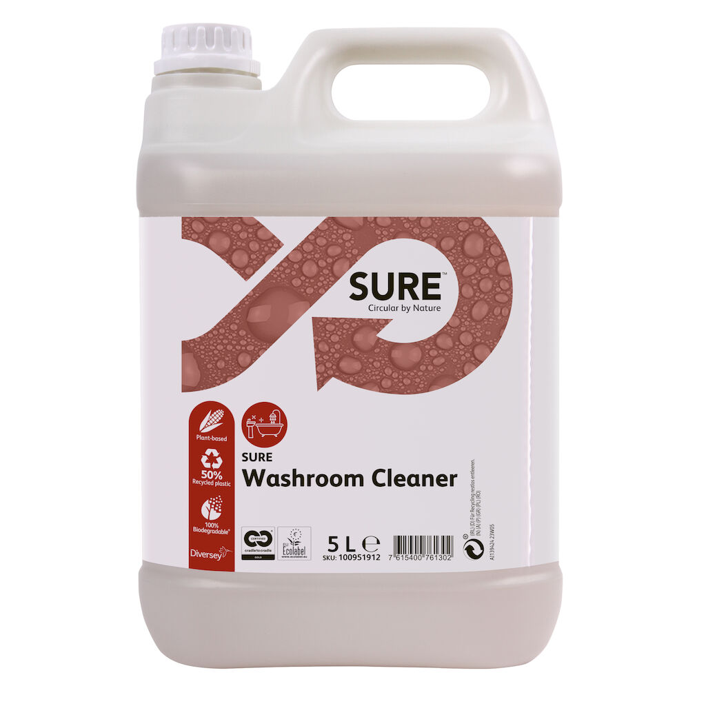 SURE Washroom Cleaner 2x5L - Plantebaseret sanitetsmiddel